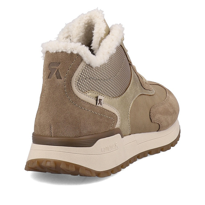 Женские кроссовки RIEKER бежевые, артикул W0660-64