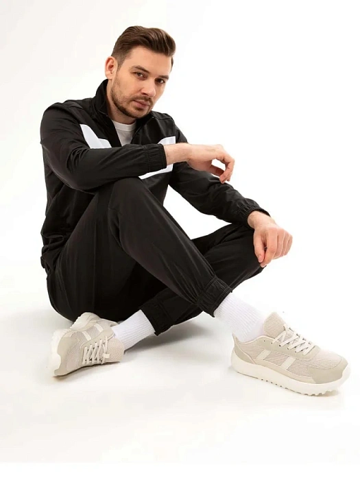 Мужские кроссовки BRUNO RENZONI  бежевые, артикул 447008/01-01BR