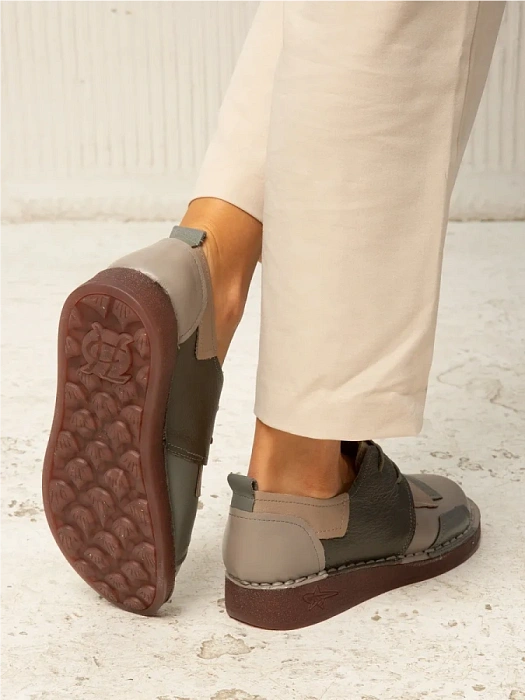 Женские туфли eObuv серые, артикул DB8370-4