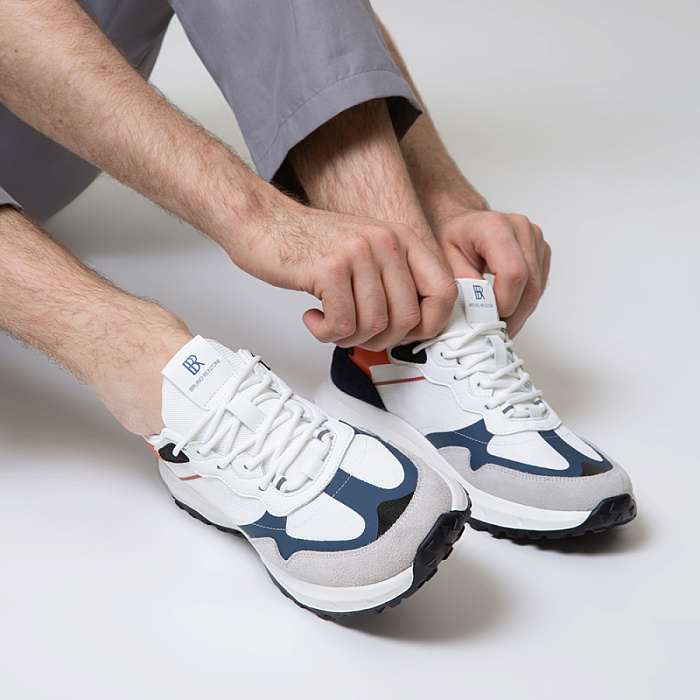 Мужские кроссовки BRUNO RENZONI  белые, артикул DQ81537-27