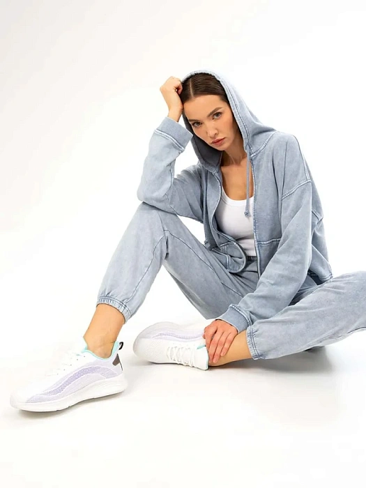 Женские кроссовки SOFIA-ALEXANDRA белые, артикул SA16784-WB/8-1