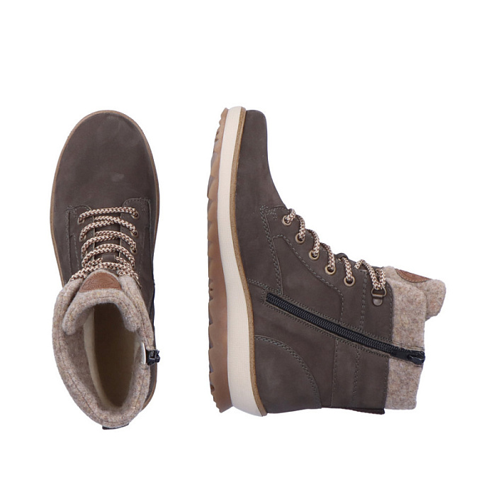 Женские ботинки basic REMONTE серые, артикул R8477-46