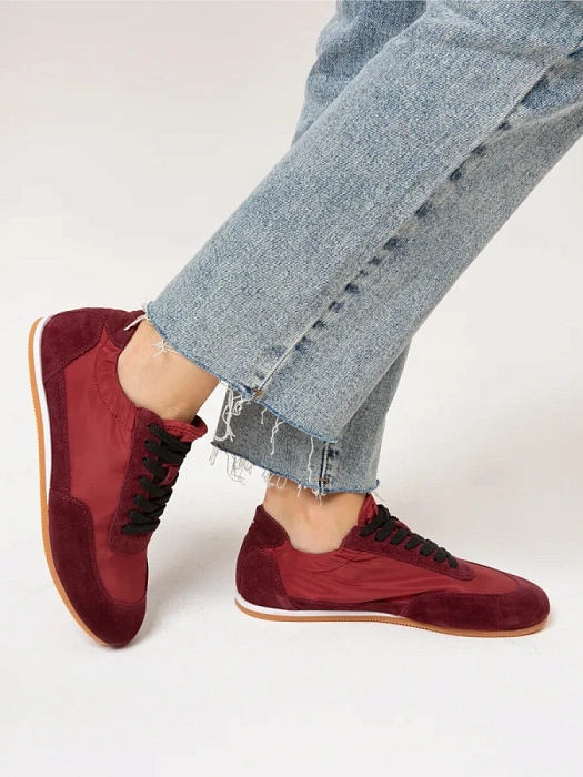 Женские кроссовки SOFIA-ALEXANDRA бордовые, артикул LT191-2-V