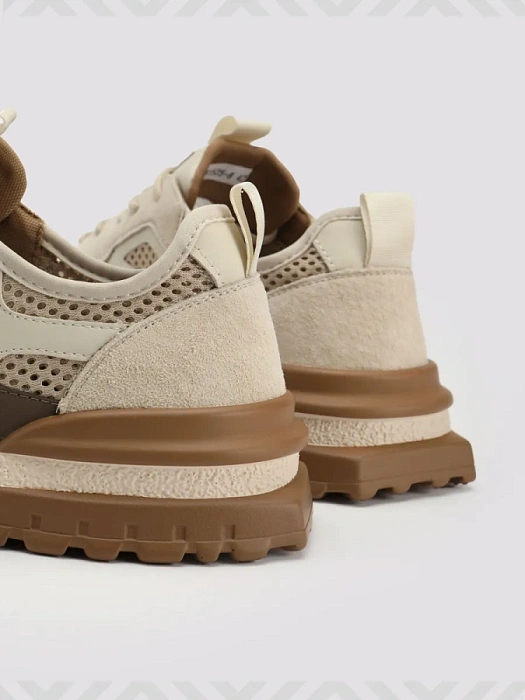 Мужские кроссовки BRUNO RENZONI  бежевые, артикул 951525-8