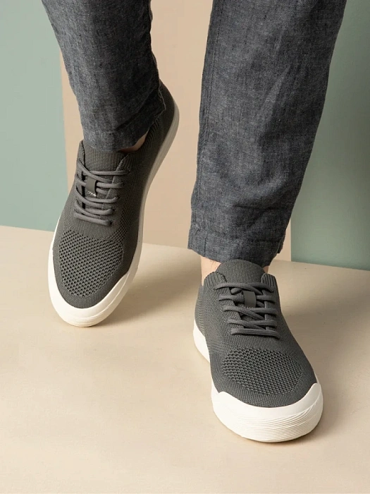 Мужские кеды BRUNO RENZONI  серые, артикул BR13527-MB/10