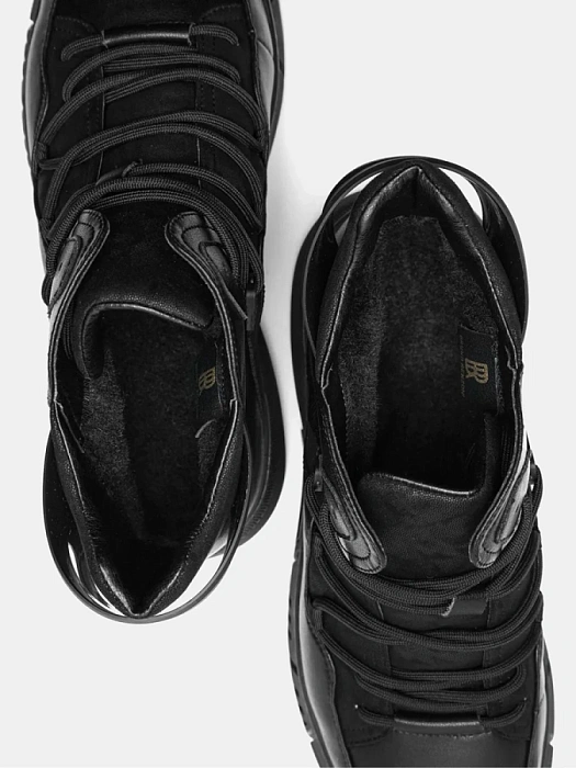 Мужские ботинки basic BRUNO RENZONI  черные, артикул BR15242-MN/10