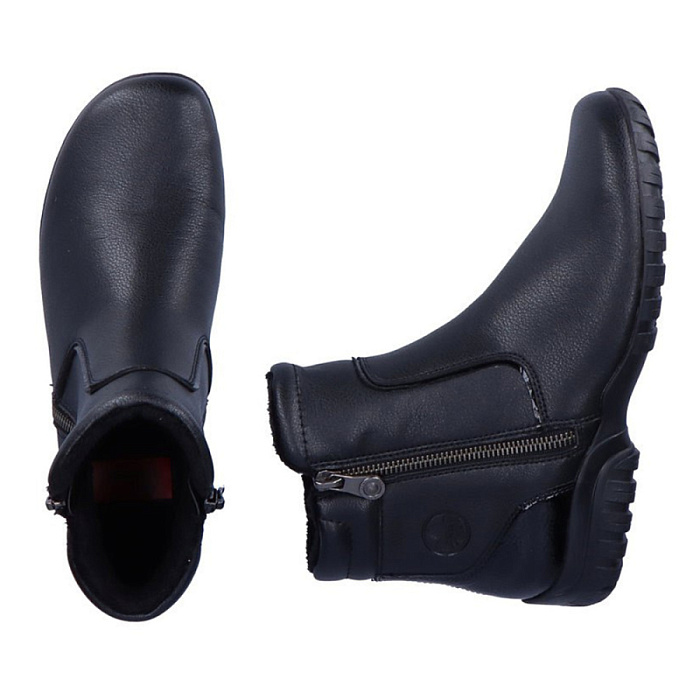 Женские ботинки basic RIEKER черные, артикул L4657-00