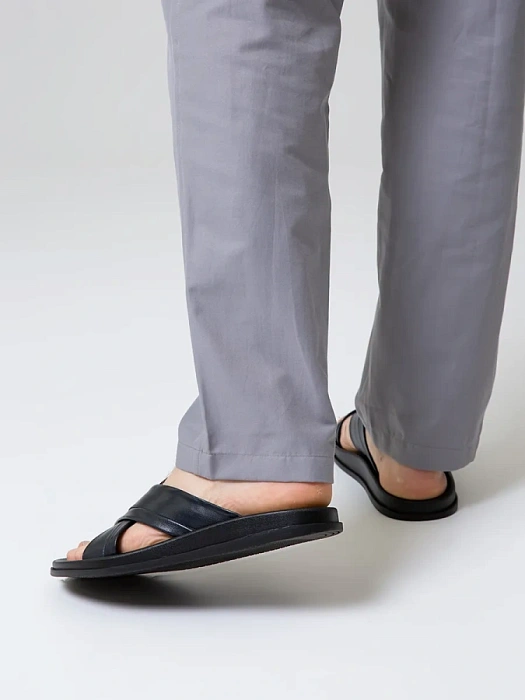 Мужские шлепанцы BRUNO RENZONI  синие, артикул TK910-14-H8