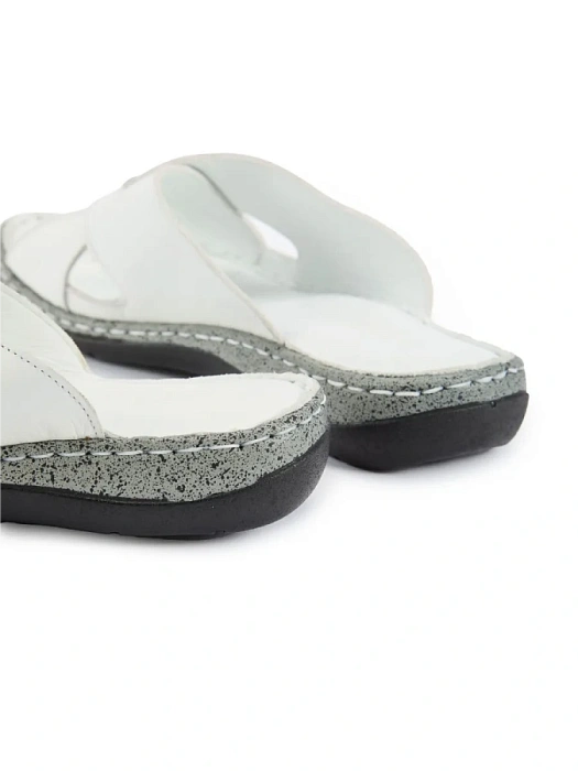 Женские сабо eObuv белые, артикул D25YT-1385-03