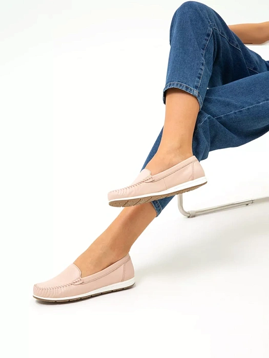Женские мокасины MARCO TOZZI бежевые, артикул 2-24600-42-408