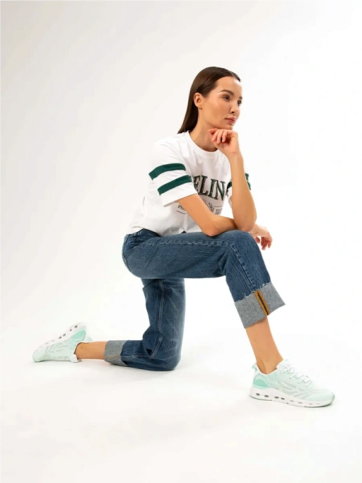 Женские кроссовки RS SPORT зеленые, артикул LH227B14_GREEN