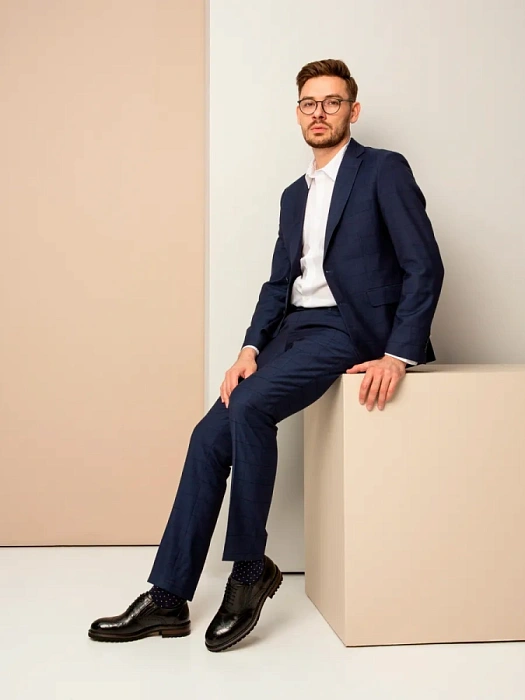 Мужские броги BRUNO RENZONI  черные, артикул 5485A-706A