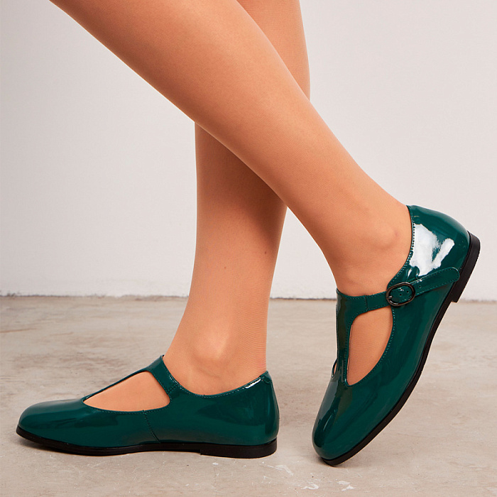 Женские туфли FEDERICA RODARI зеленые, артикул 4E-3730-209-25W