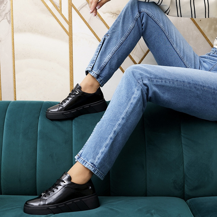 Женские кеды RIEKER черные, артикул W0501-00