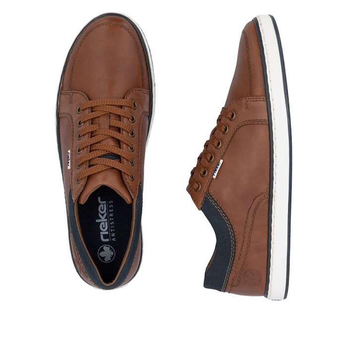 Мужские кеды RIEKER коричневые, артикул 19624-24