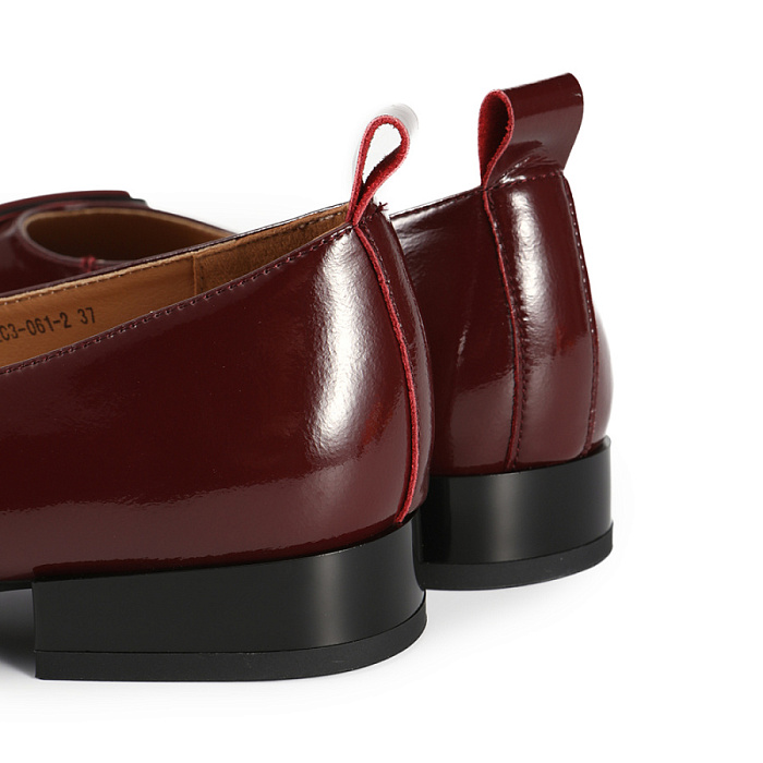 Женские балетки Donna Daniella  бордовые, артикул ALS25-HWLC3-061-2