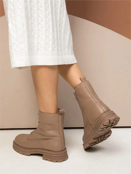 Женские ботинки basic Donna Daniella  бежевые, артикул 32W10-42-108Z