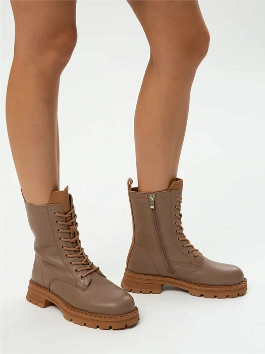 Женские берцы Donna Daniella  бежевые, артикул 22W10-26-108Z