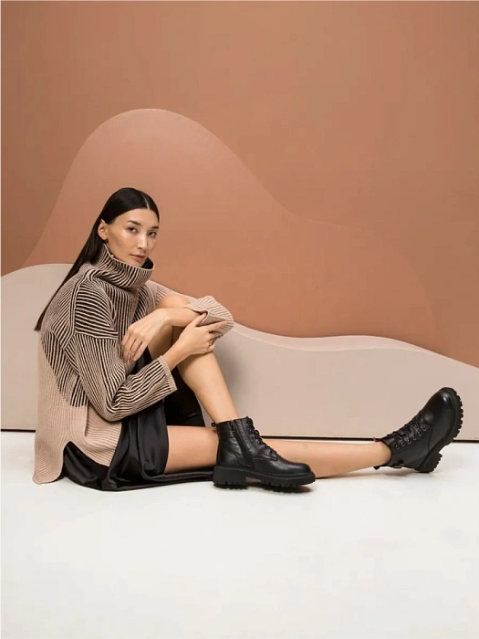 Женские ботинки basic Donna Daniella  черные, артикул 32W10-4-101Z