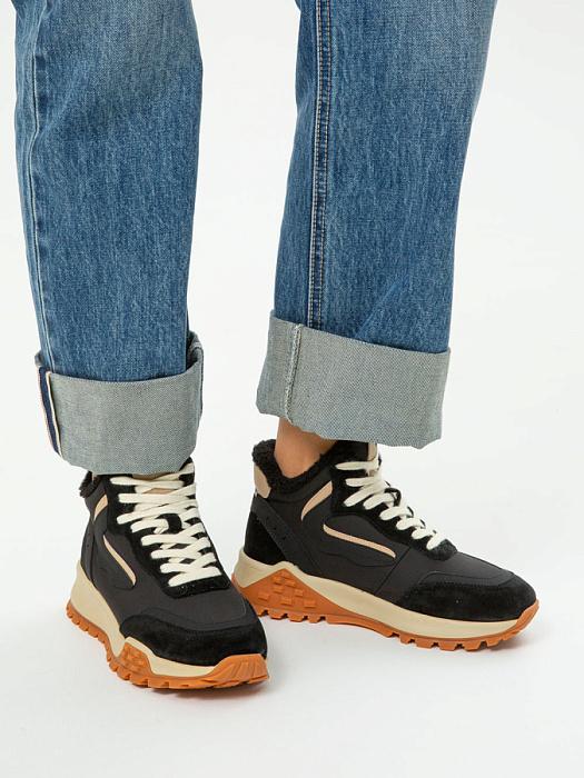 Женские кроссовки Donna Daniella  черные, артикул 42-DBE14-13-101