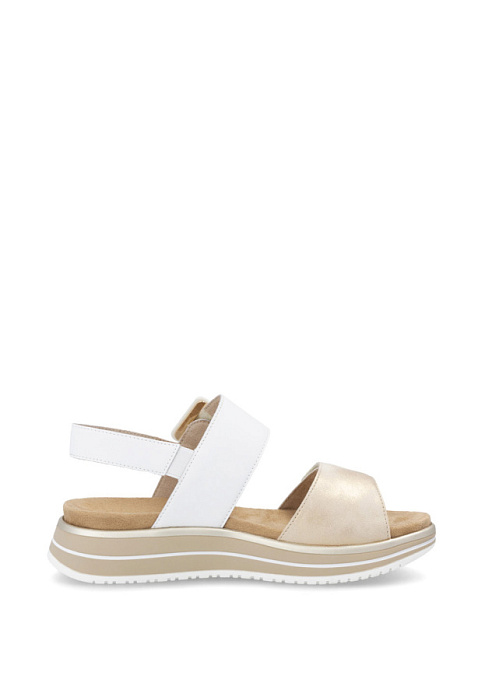 Женские босоножки  REMONTE белые, артикул D1J53-80