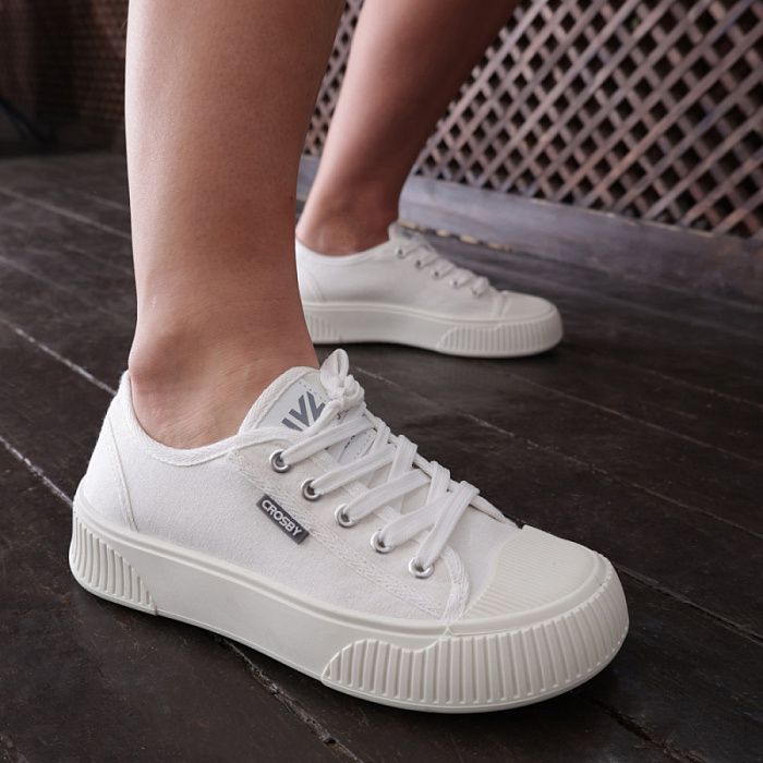 Женские кеды CROSBY белые, артикул 437195/01-03