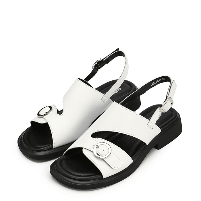 Женские босоножки  eObuv белые, артикул 905558-9