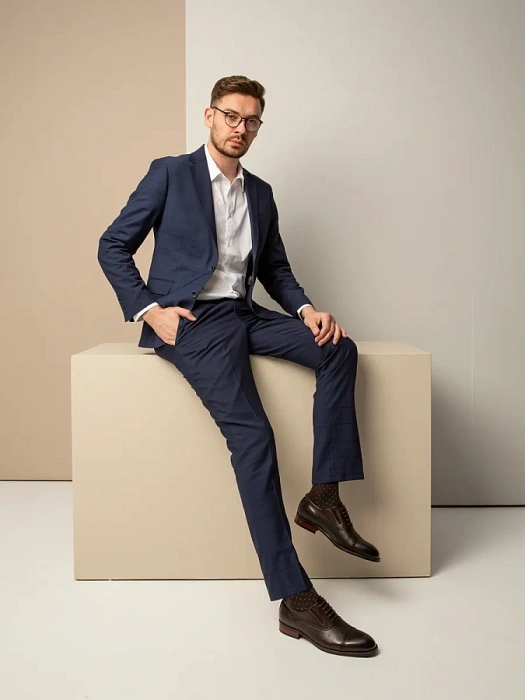 Мужские оксфорды BRUNO RENZONI  коричневые, артикул 5408A-910L