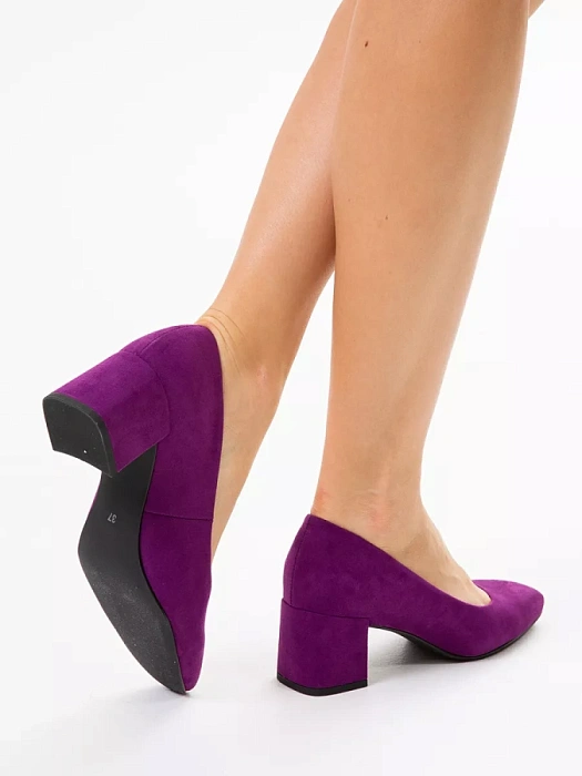 Женские туфли лодочки basic MARCO TOZZI сиреневые, артикул 2-22424-42-587