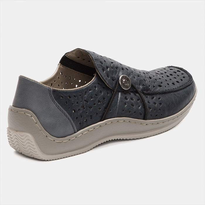 Женские туфли basic RIEKER синие, артикул L1766-14