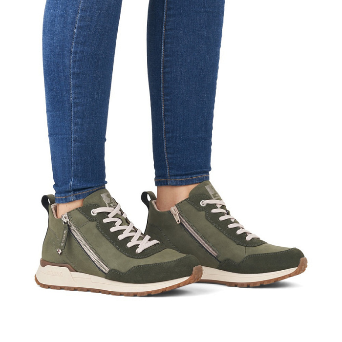 Женские ботинки basic RIEKER зеленые, артикул W0661-54