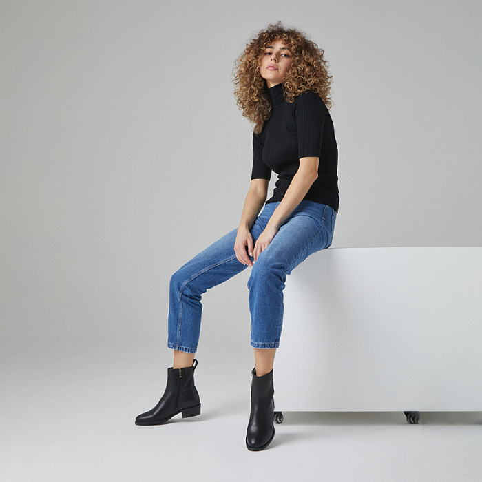 Женские ботинки basic FEDERICA RODARI черные, артикул 7E-3H452-321