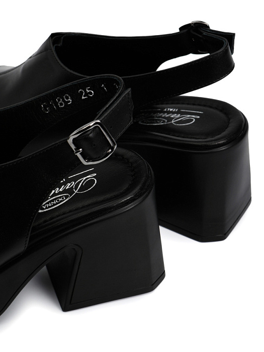 Женские босоножки  Donna Daniella  черные, артикул DD-G-189-25-1.BLACK