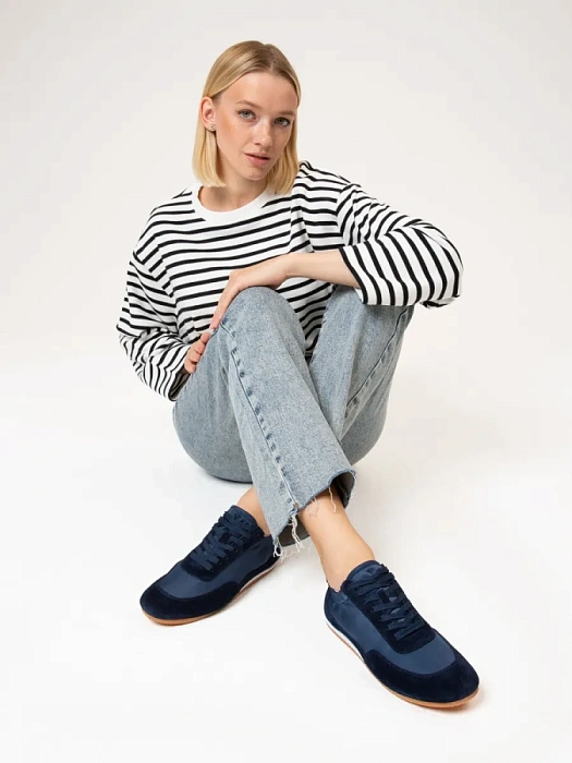 Женские кроссовки SOFIA-ALEXANDRA синие, артикул LT191-2-1-B