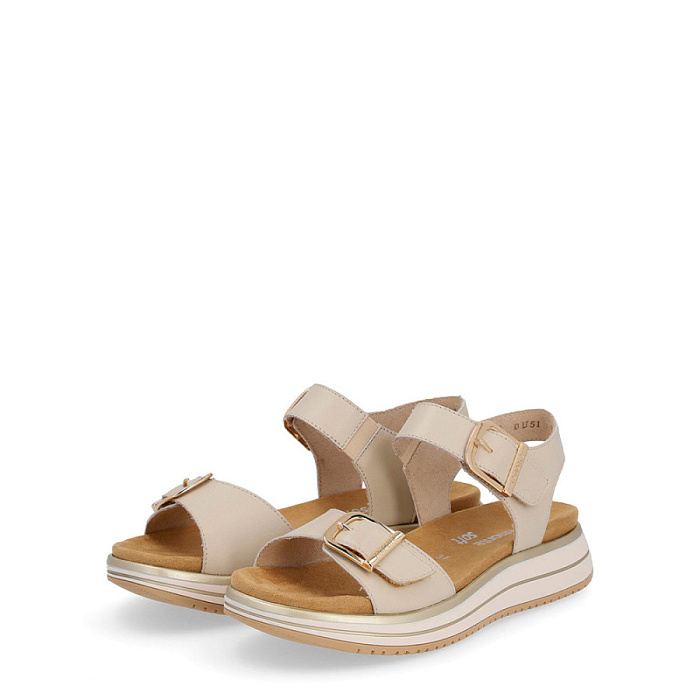 Женские сандалии REMONTE бежевые, артикул D1J51-80