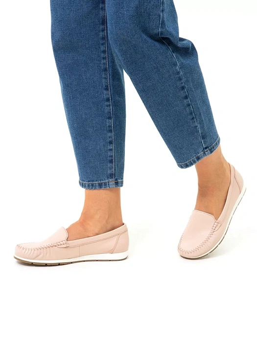 Женские мокасины MARCO TOZZI бежевые, артикул 2-24600-42-408