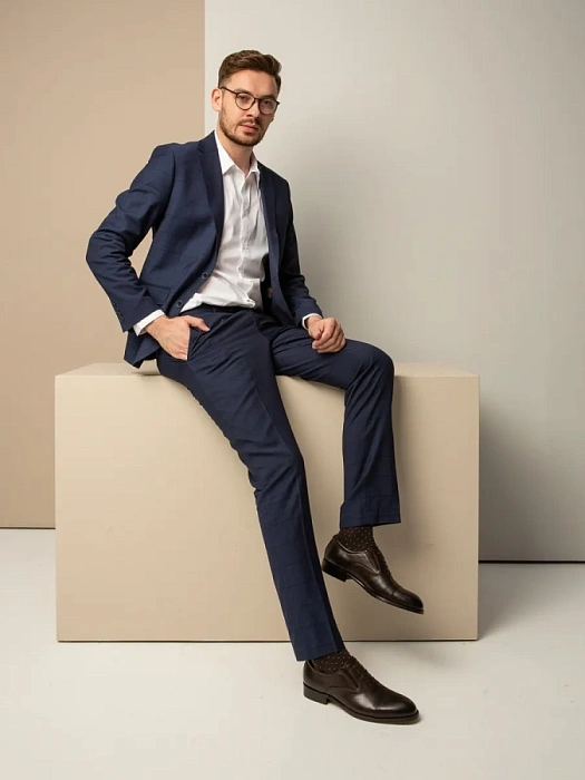 Мужские оксфорды BRUNO RENZONI  коричневые, артикул 5408A-7127H