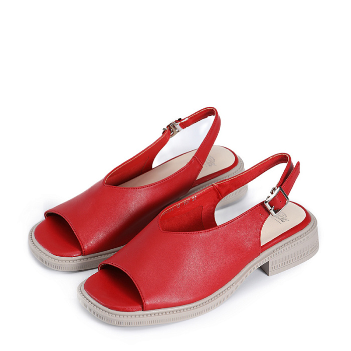 Женские босоножки  Donna Daniella  красные, артикул 41-BMA4-13-107