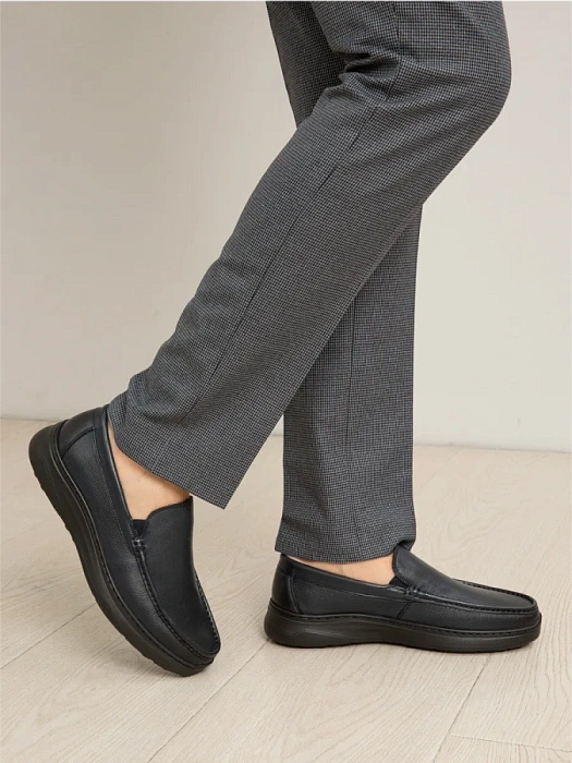 Мужские мокасины BRUNO RENZONI  синие, артикул 2465A-1-C18