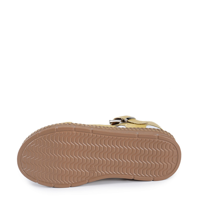 Женские босоножки  Donna Daniella  желтые, артикул 51-BKE17-10-116