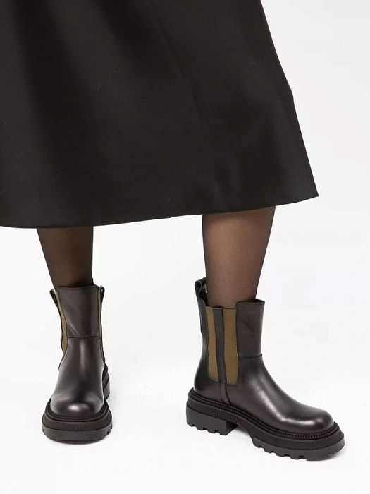 Женские челси eObuv черные, артикул 460-7047-03