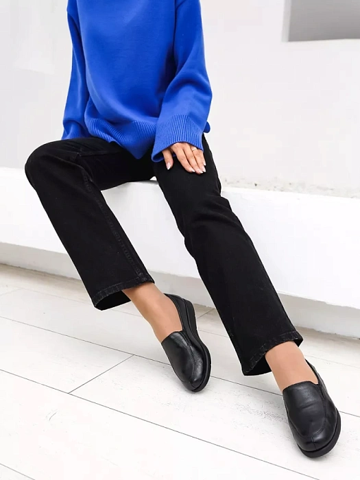 Женские слипоны eObuv черные, артикул 9-74750-41-022