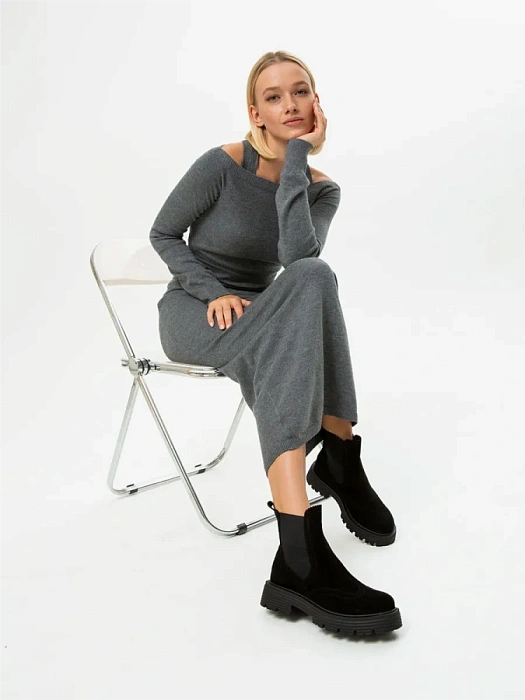 Женские челси eObuv черные, артикул EO-Q-1-24-11/black