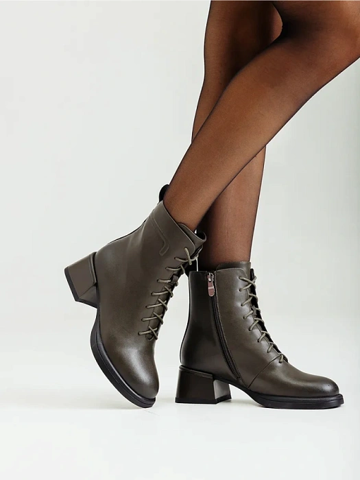 Женские ботинки FEDERICA RODARI хаки, артикул 15E-A4563D-2A