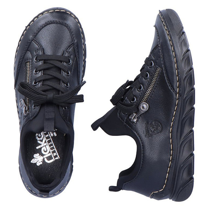 Женские кроссовки RIEKER черные, артикул 55073-00