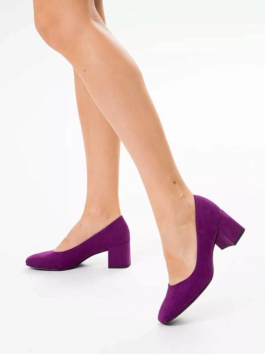 Женские туфли лодочки basic MARCO TOZZI сиреневые, артикул 2-22424-42-587