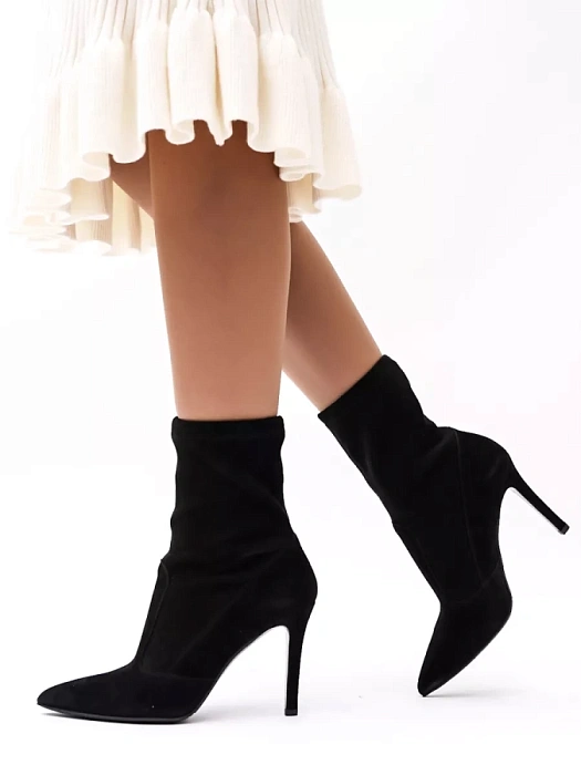 Женские ботильоны eObuv черные, артикул 4037727