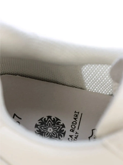 Женские кроссовки FEDERICA RODARI белые, артикул 42E-J401-1A