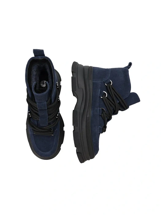 Женские ботинки basic FEDERICA RODARI синие, артикул 42E-375-25C