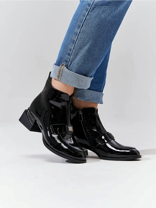 Женские ботильоны FEDERICA RODARI черные, артикул 16E-WE21698-2